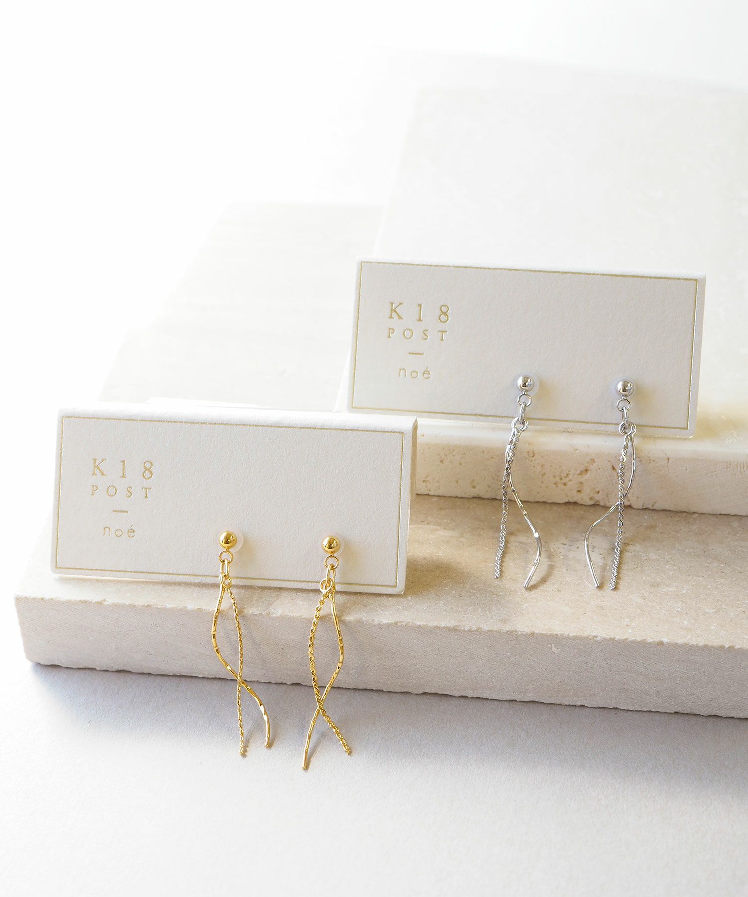 チェーンウェーブK18ポストピアス | 【公式】MUK ONLINE SHOP｜人気