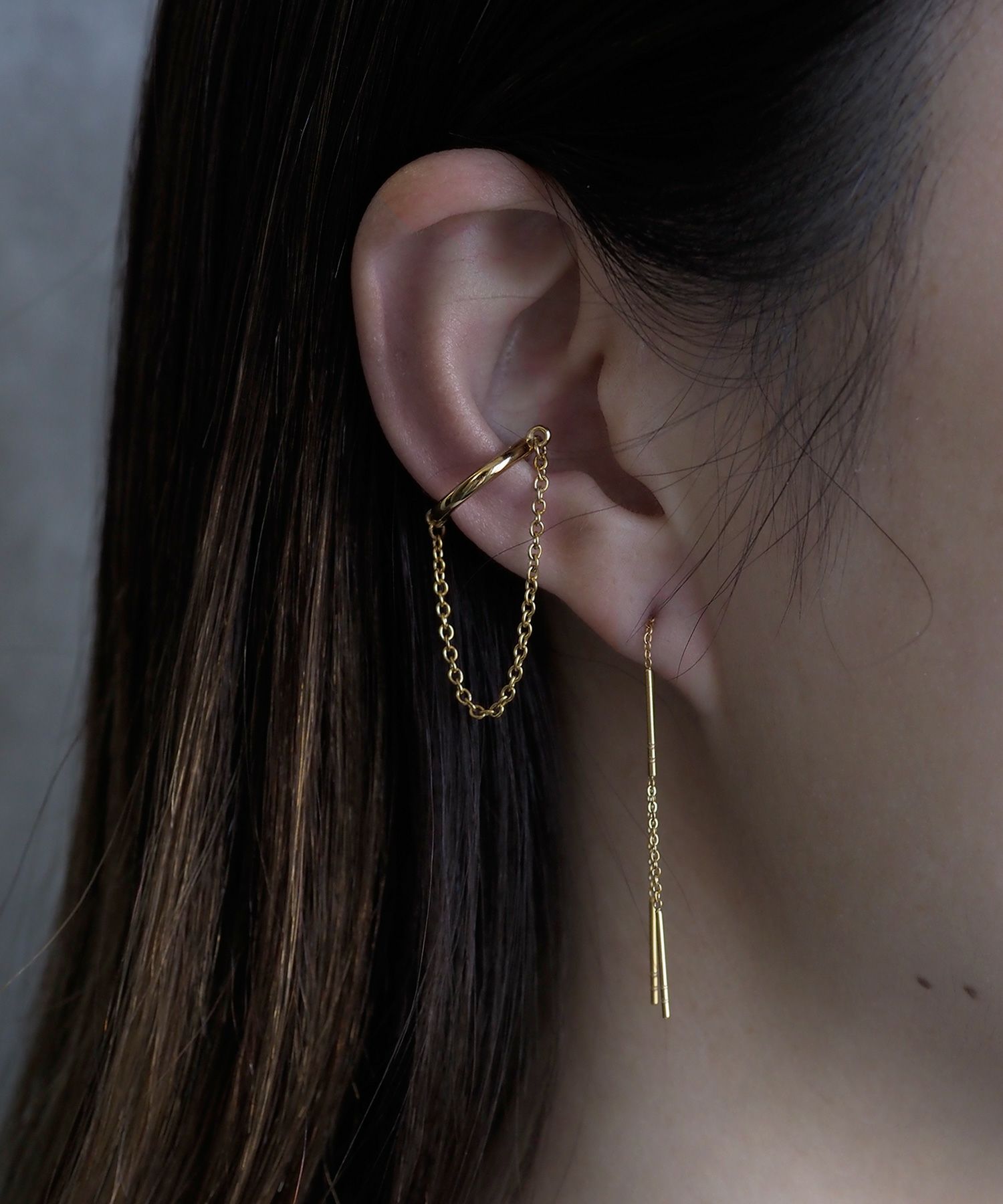 ハートチェーンサージカルステンレスアメリカンピアス | 【公式】MUK