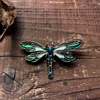 ヨーロッパヴィンテージ トンボモチーフ ブローチ｜勝利と変化を象徴