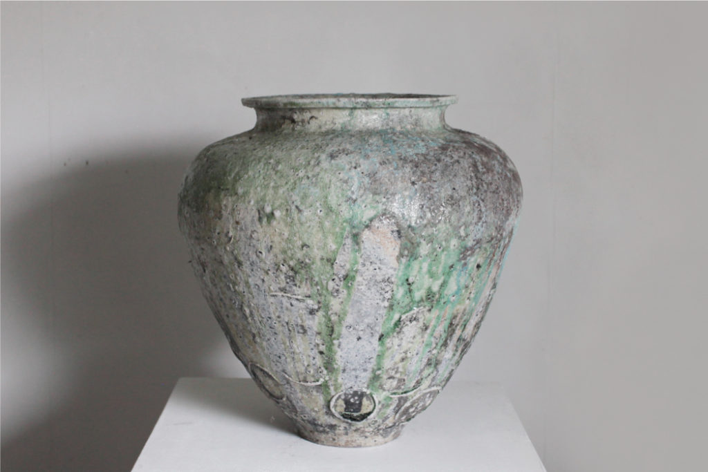 辻村唯展 自然釉大壺」ギャラリーやまほん