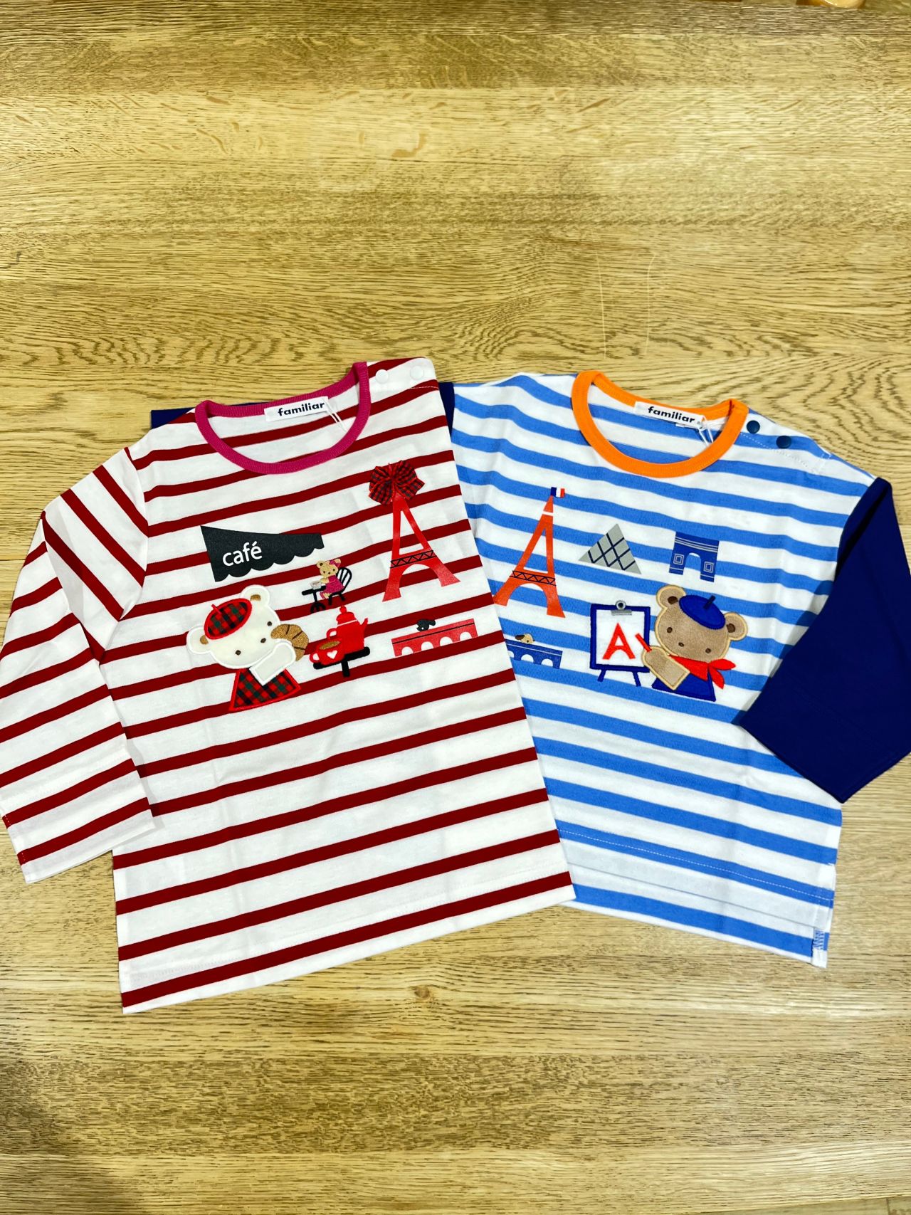 最終お値引きファミリア Tシャツ 90サイズ ネイビー長袖