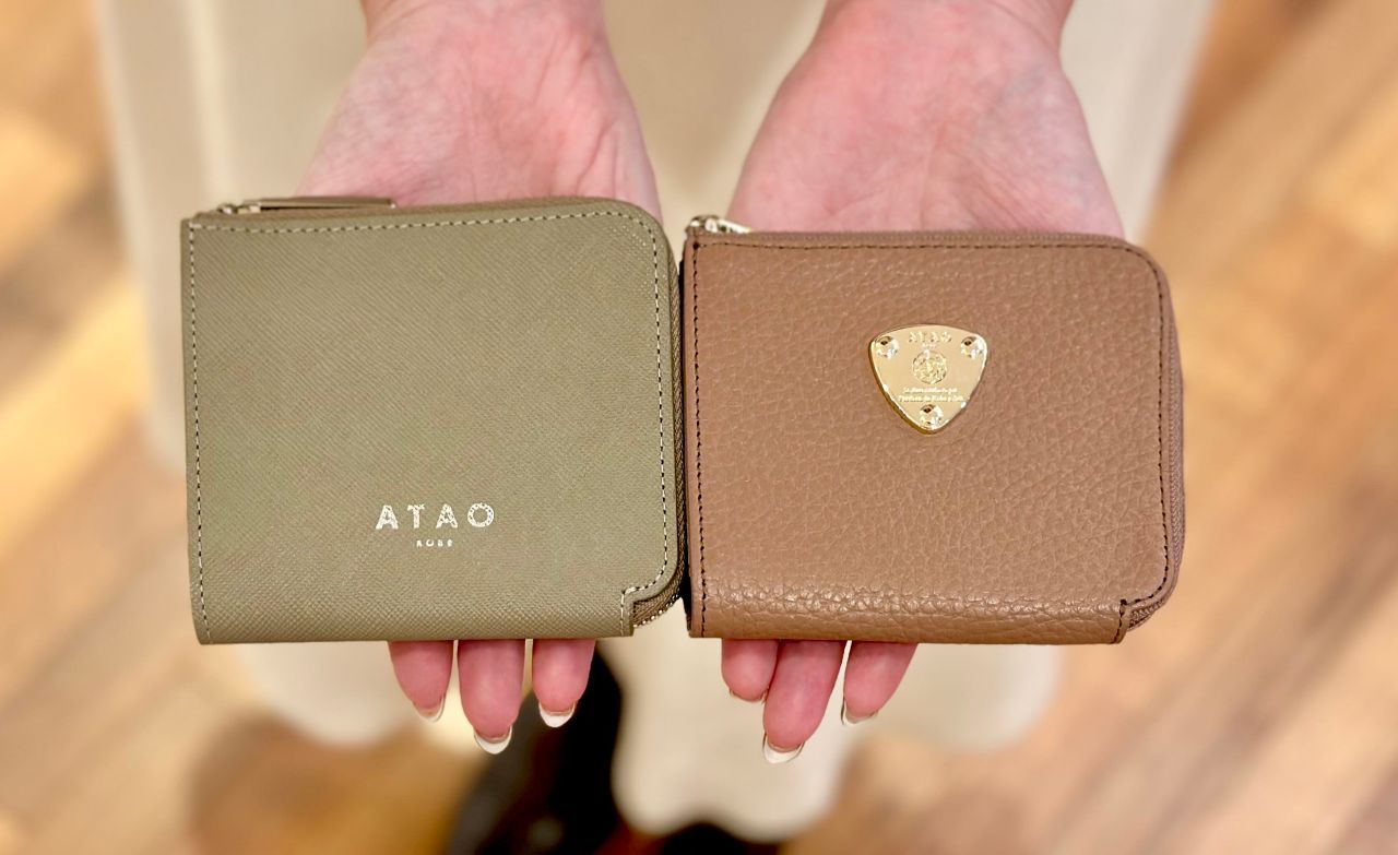 ATAO チェス サンドベージュ ミニ財布 【公式通販】