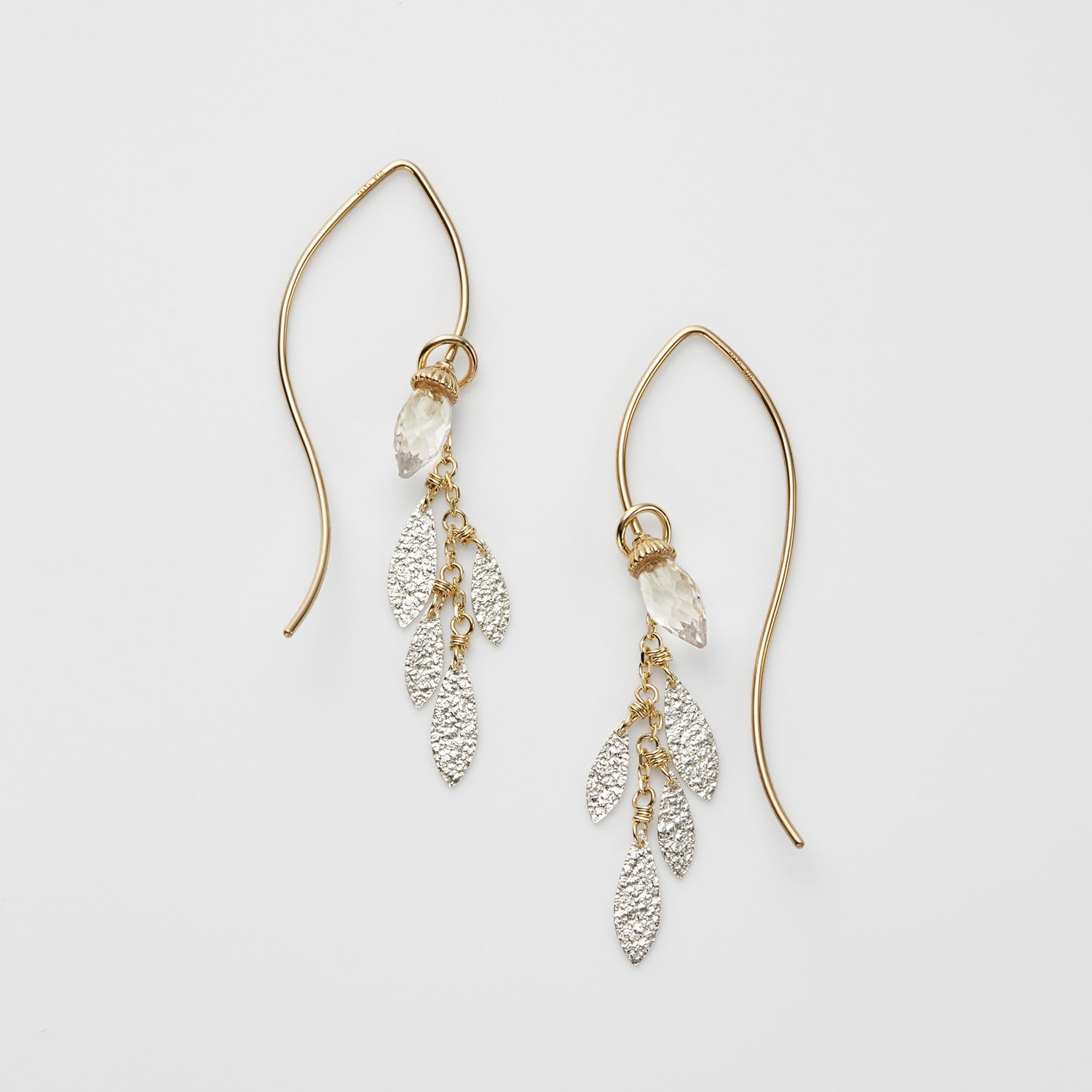 アガット agete K10 ピアスチャーム リーフ agete（アガット