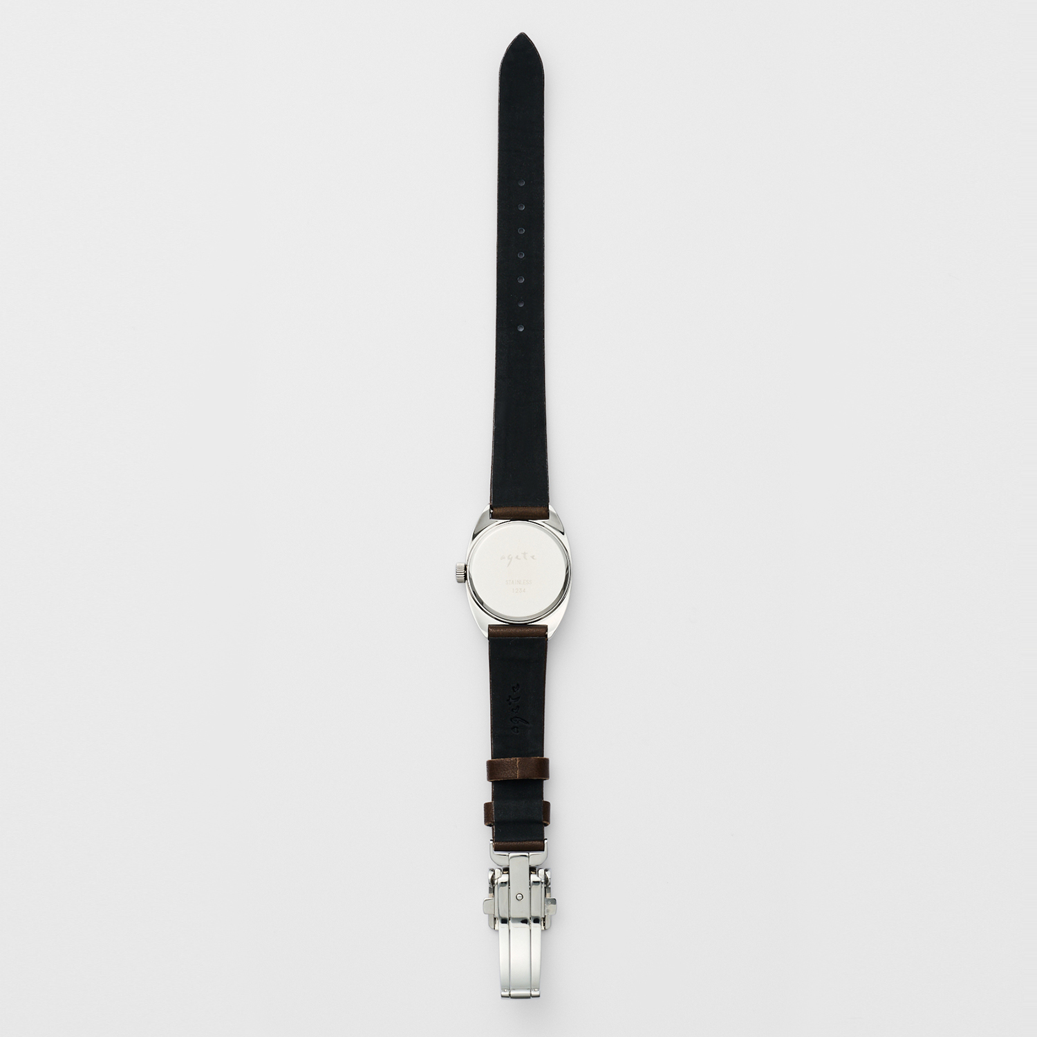 ラウンドフェイスレザーベルトウォッチ｜時計｜アガット 公式