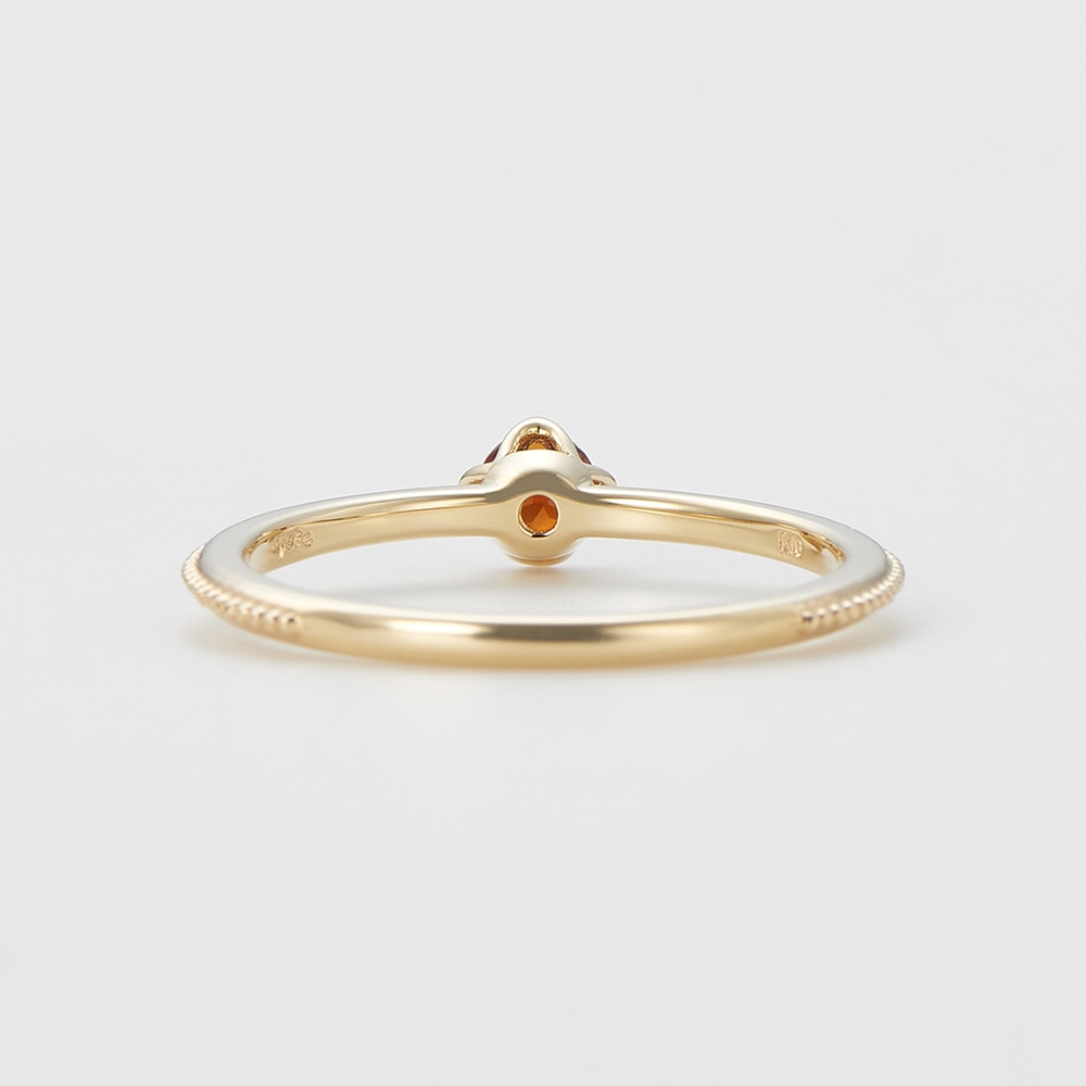 アガット✴︎スキニーリングK1011号✴︎ガーネット アガット