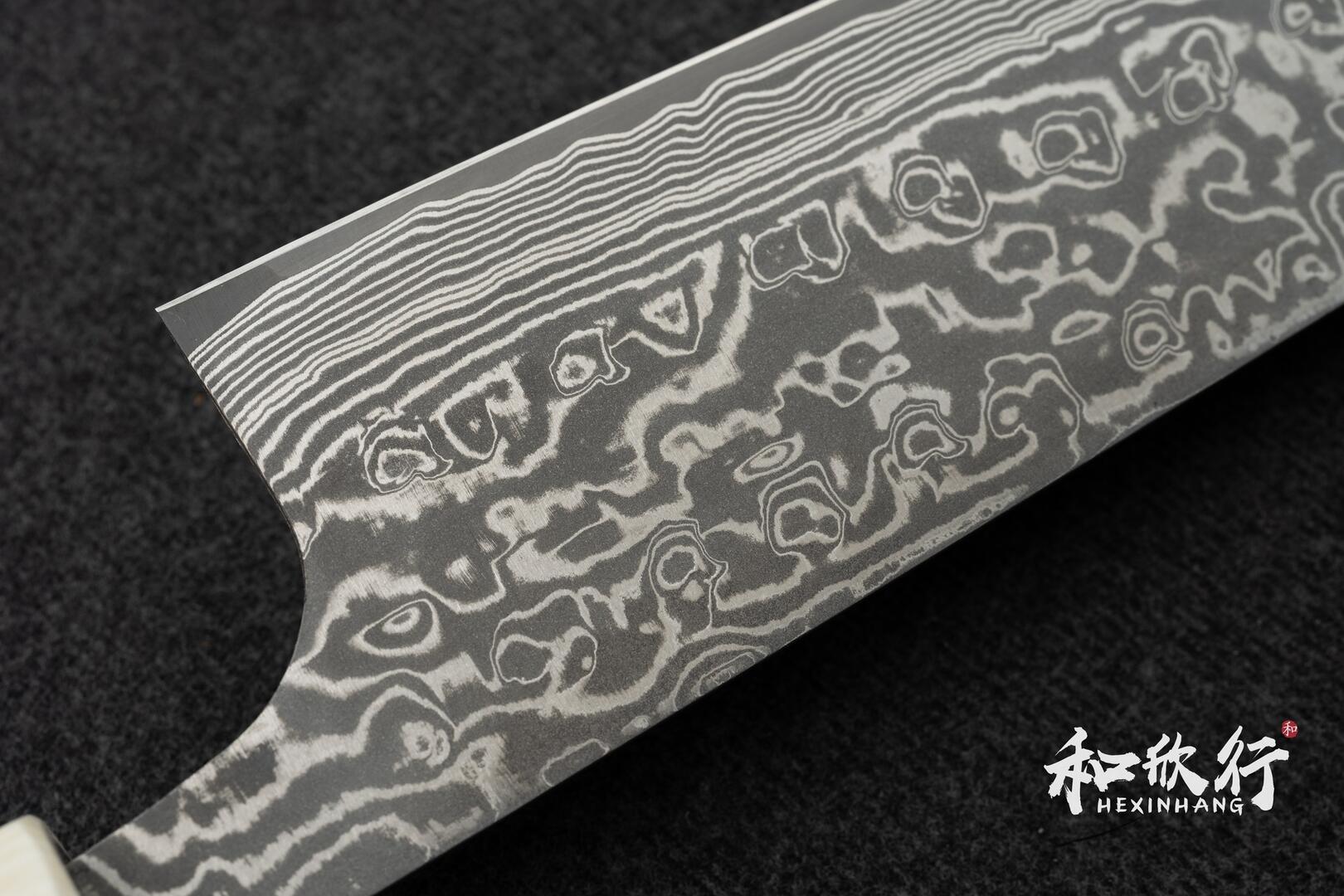 佐治作Takeshi Saji｜粉末鋼R2 黑染大馬士革積層筋引240mm、270mm（附