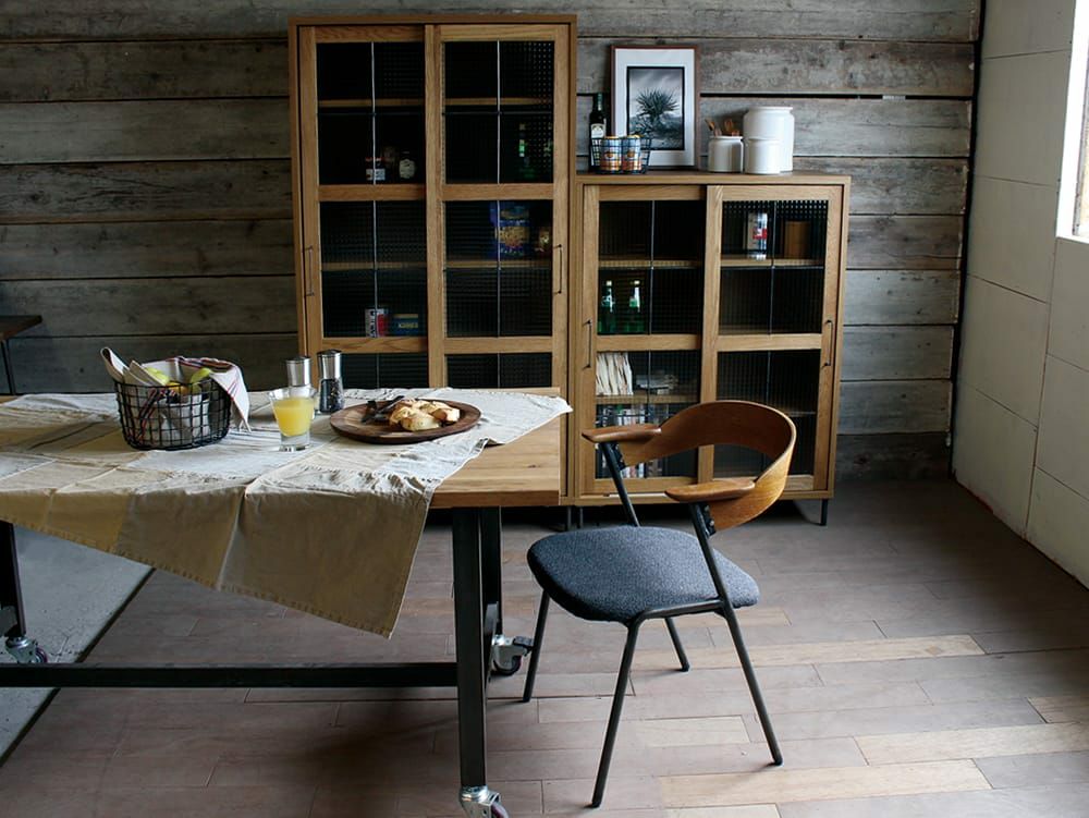 送料無料】カデル スライドガラスキャビネット ロー - a.depeche