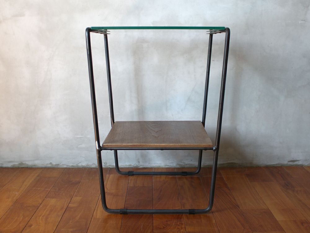 a.depeche サイドテーブル ガラス天板 a.depeche サイドテーブル