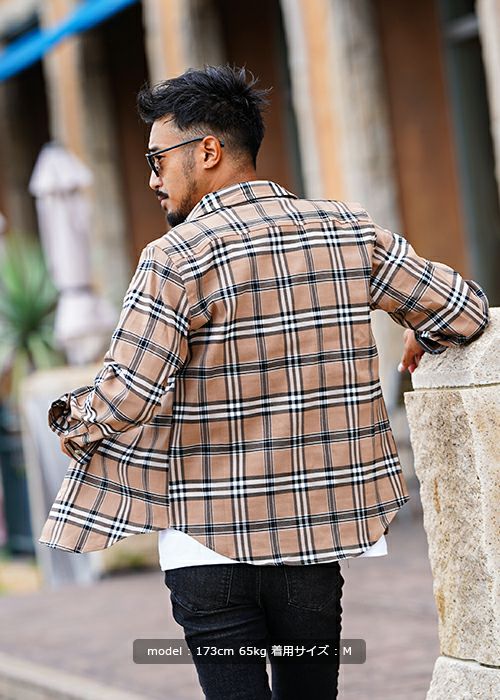 B2チェックロングシャツ | adamsJUGGLER（アダムスジャグラー）公式