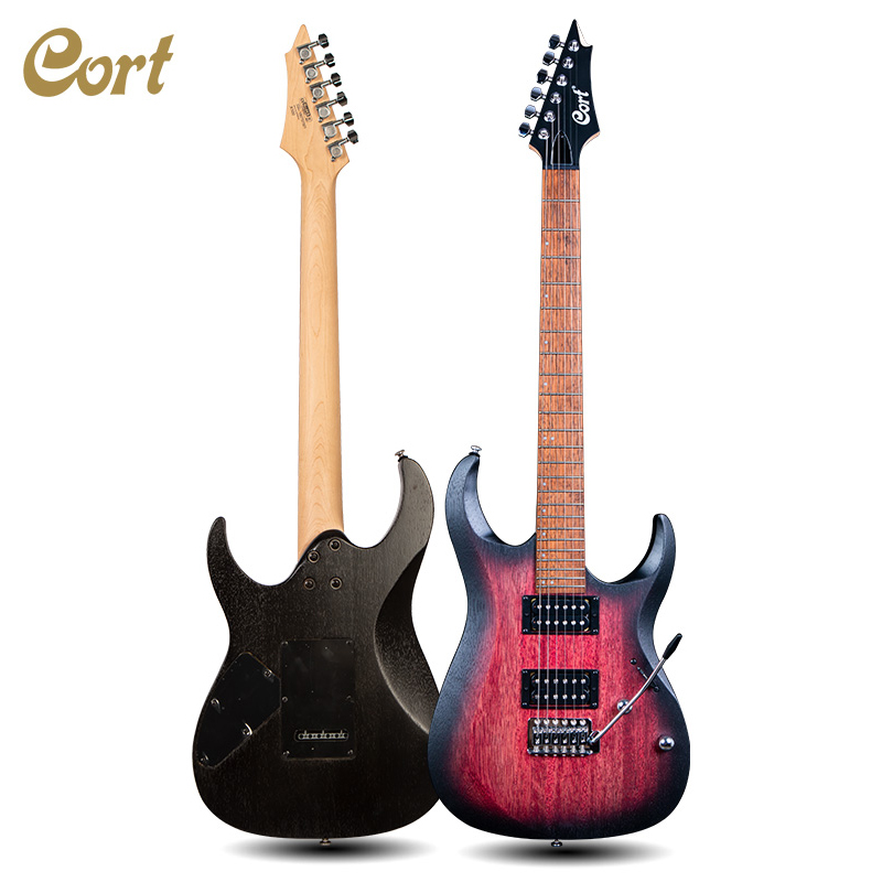 調整済】Cort コルト X-2 メタル向エレキギター 青 米国製弦 ケース付