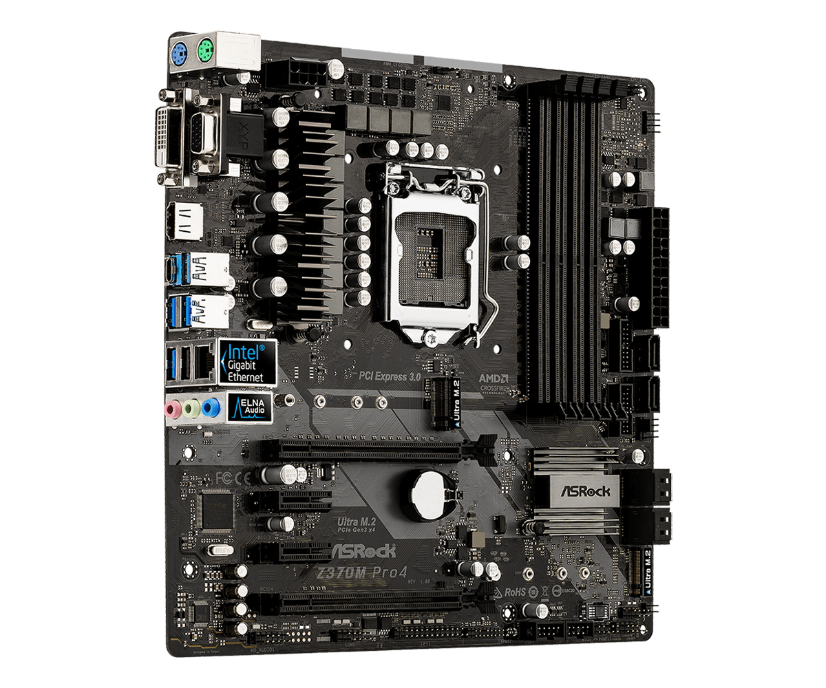 ASRock Z370M Pro4 8600k付き Amazon.com: ASRock Motherboard