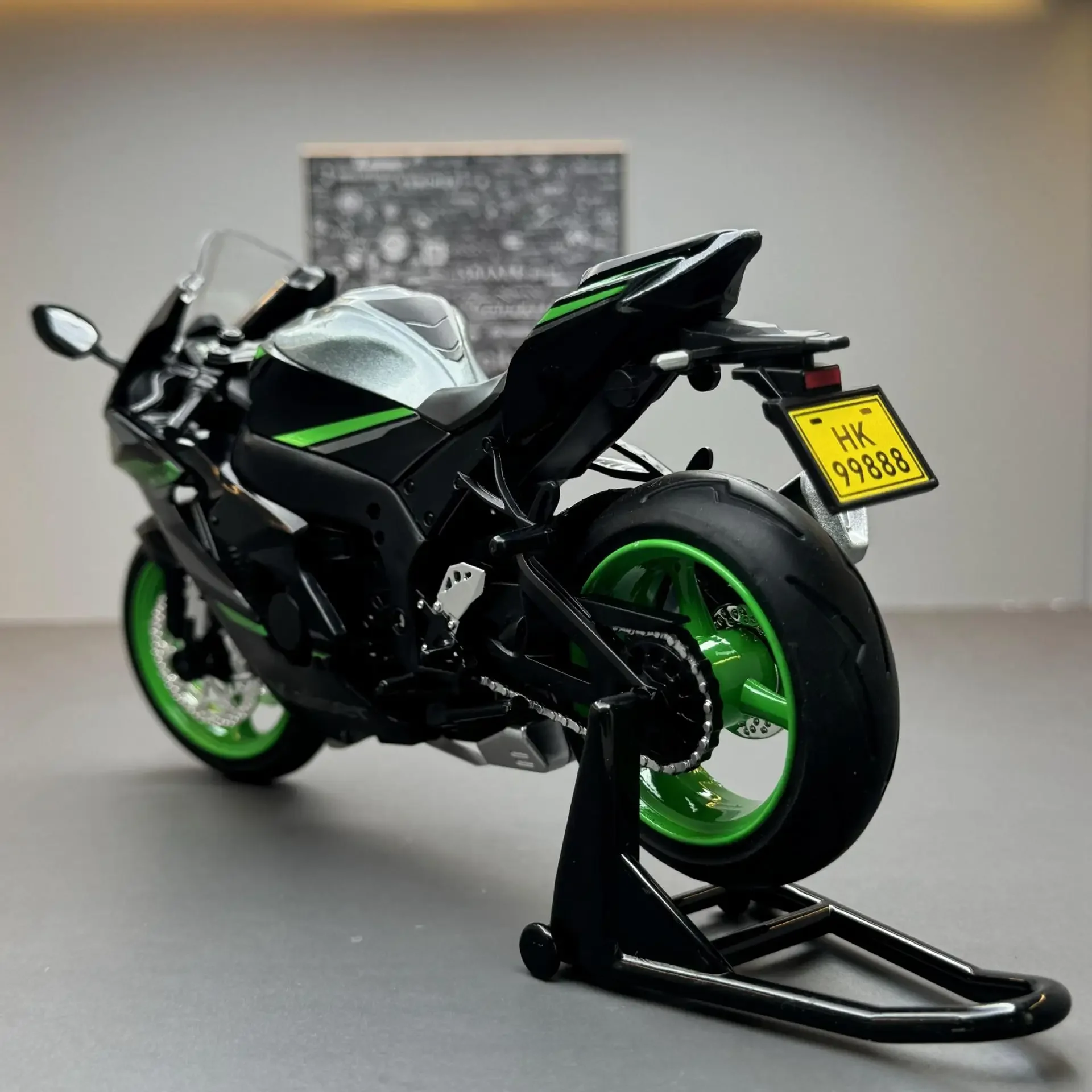1:12 ZX-10R シミュレーション合金製バイク メタルダイキャスト