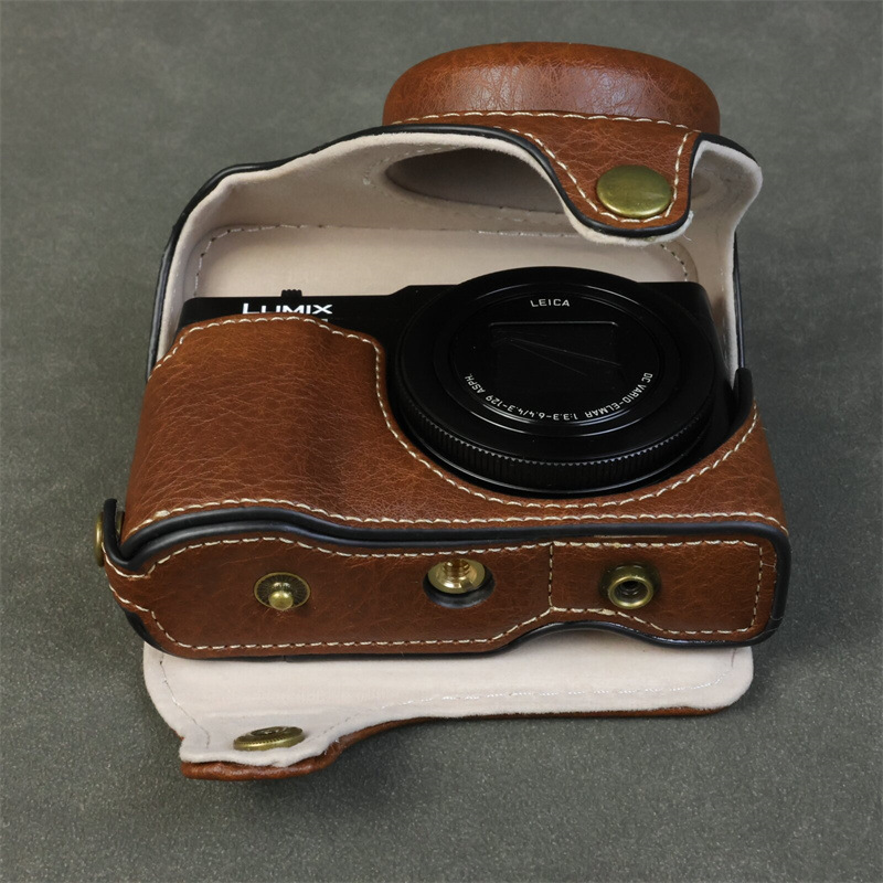 Camera Bag Leather Case For Panasonic Lumix ZS99 / TZ99 Camera