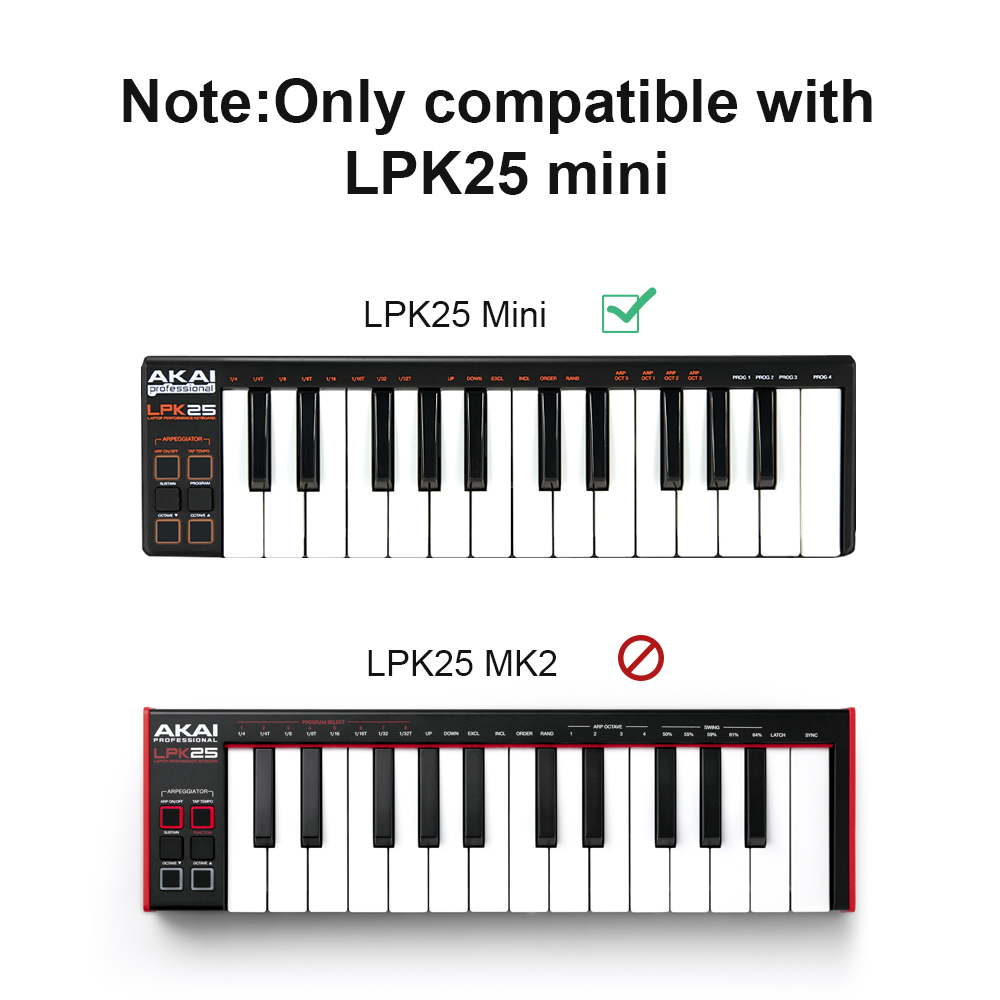 AKai Professional LPK25 ミニ MIDI キーボード コントローラー用