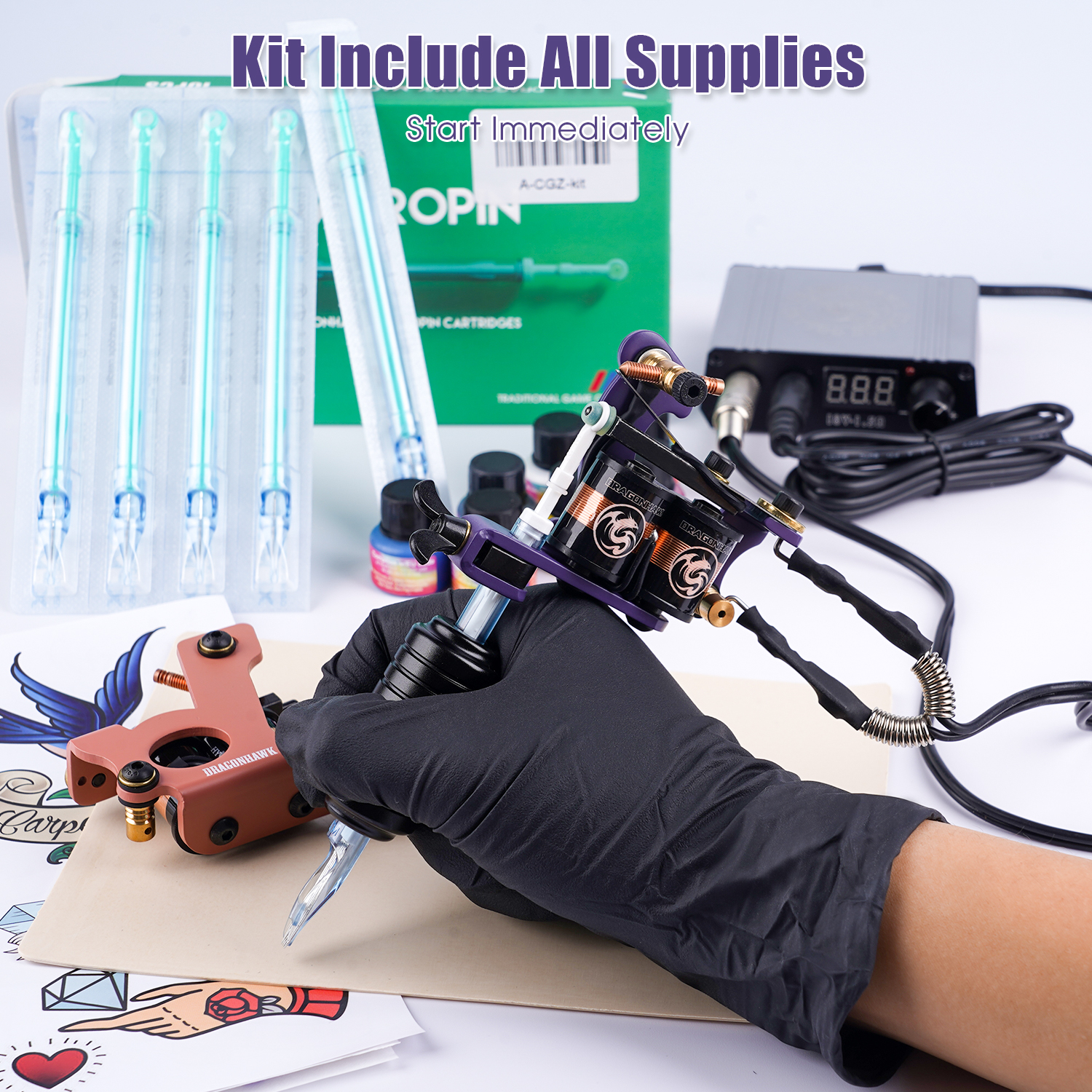 タトゥーマシン ドラゴンフライ 正規品 Dragonfly & Stingray Tattoo