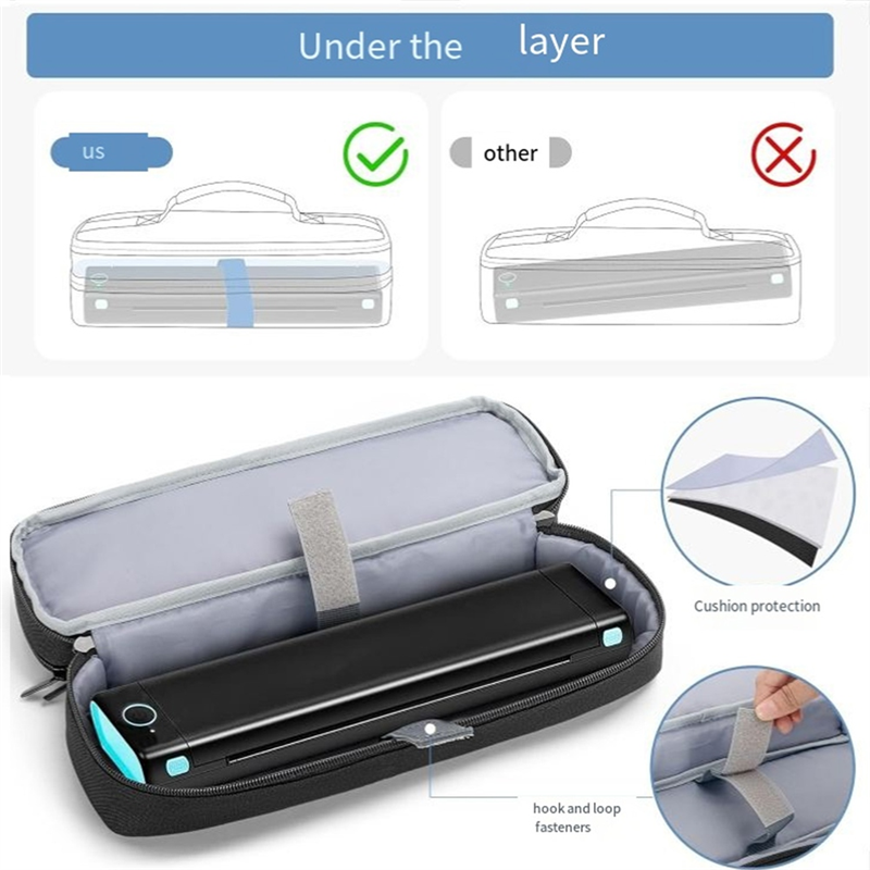 A20F-ポータブル プリンター ケース Phomemo M08F、Itari M832、JADENS