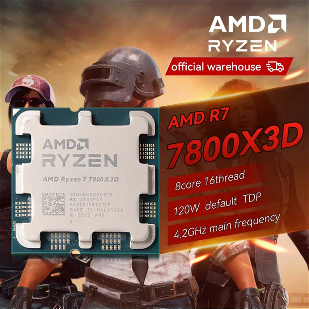 Amd-ゲーミングプロセッサAMDryzen 7,7800x3D cpu,8コア,16スレッド