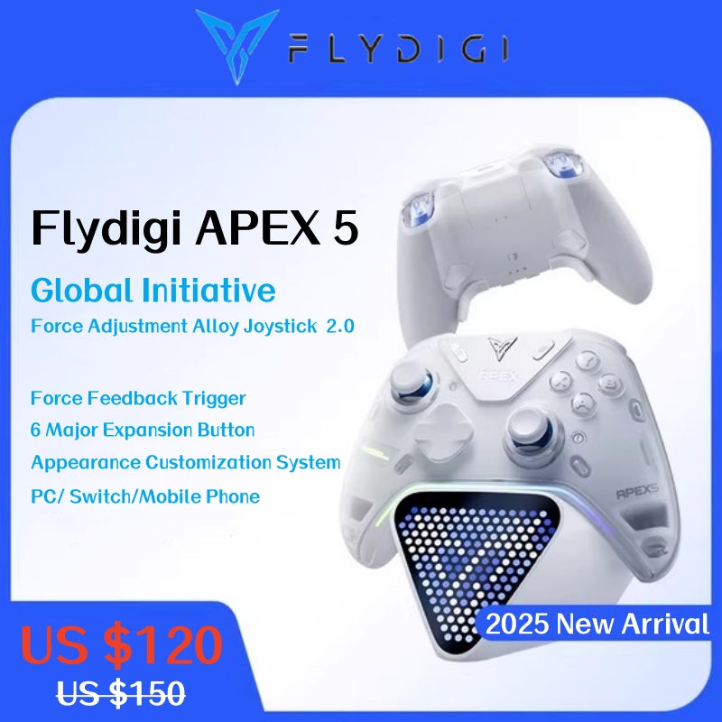 2025 Flydigi Apex 5 Game Controller Foraceadapt Alloy Joystick 2.0