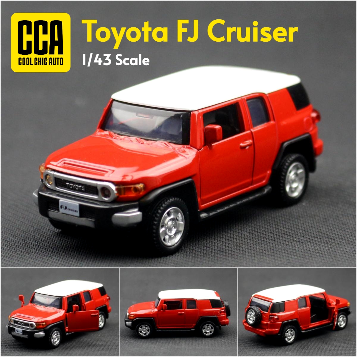 1/43 トヨタ FJ クルーザースポーツおもちゃの車モデルダイキャスト