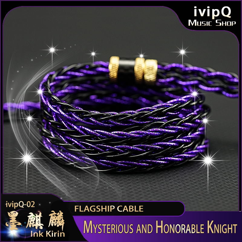 ivipQ-102イヤホンケーブル ブラック ivipQ-102イヤホンケーブル