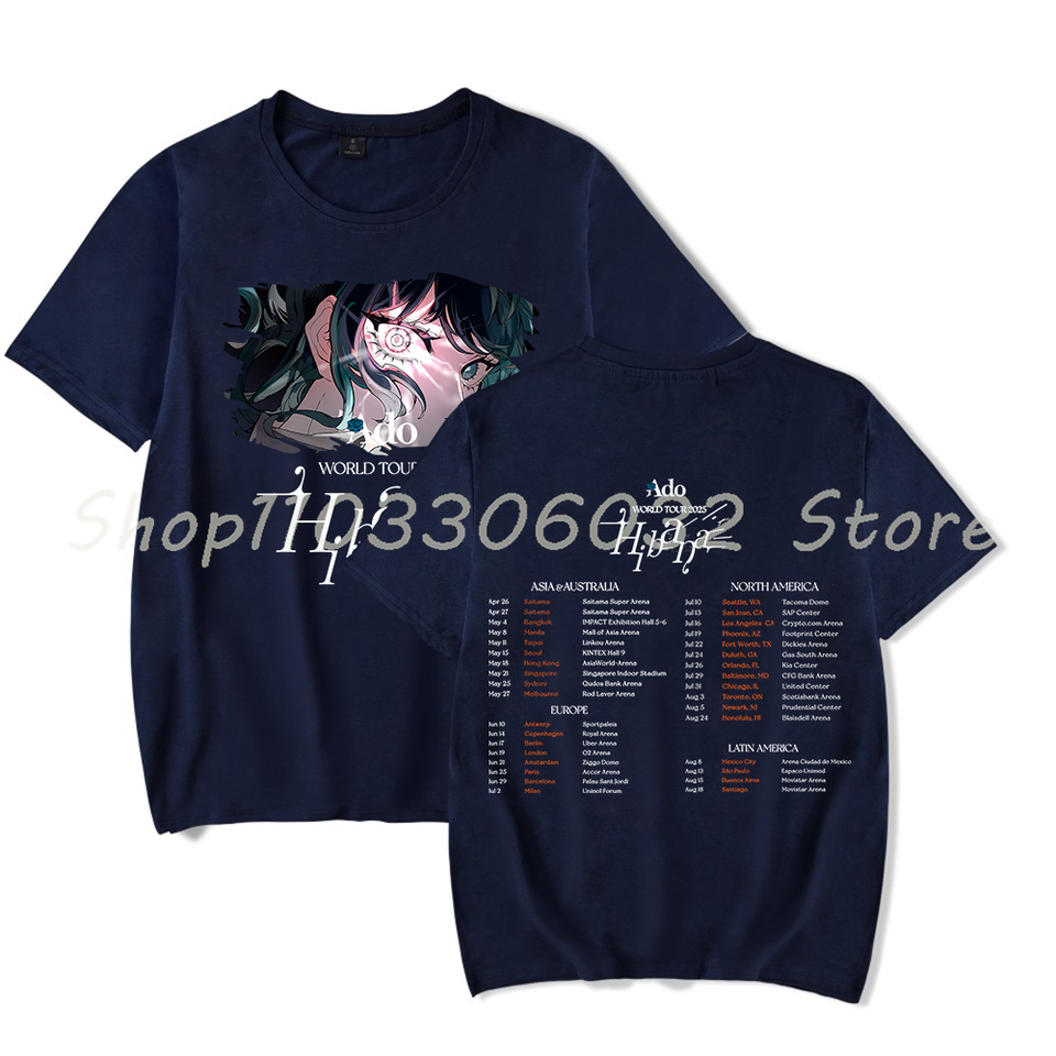 Ado アド グッズ 2025 ファッショナブル「Hibana」Tシャツ A (特大