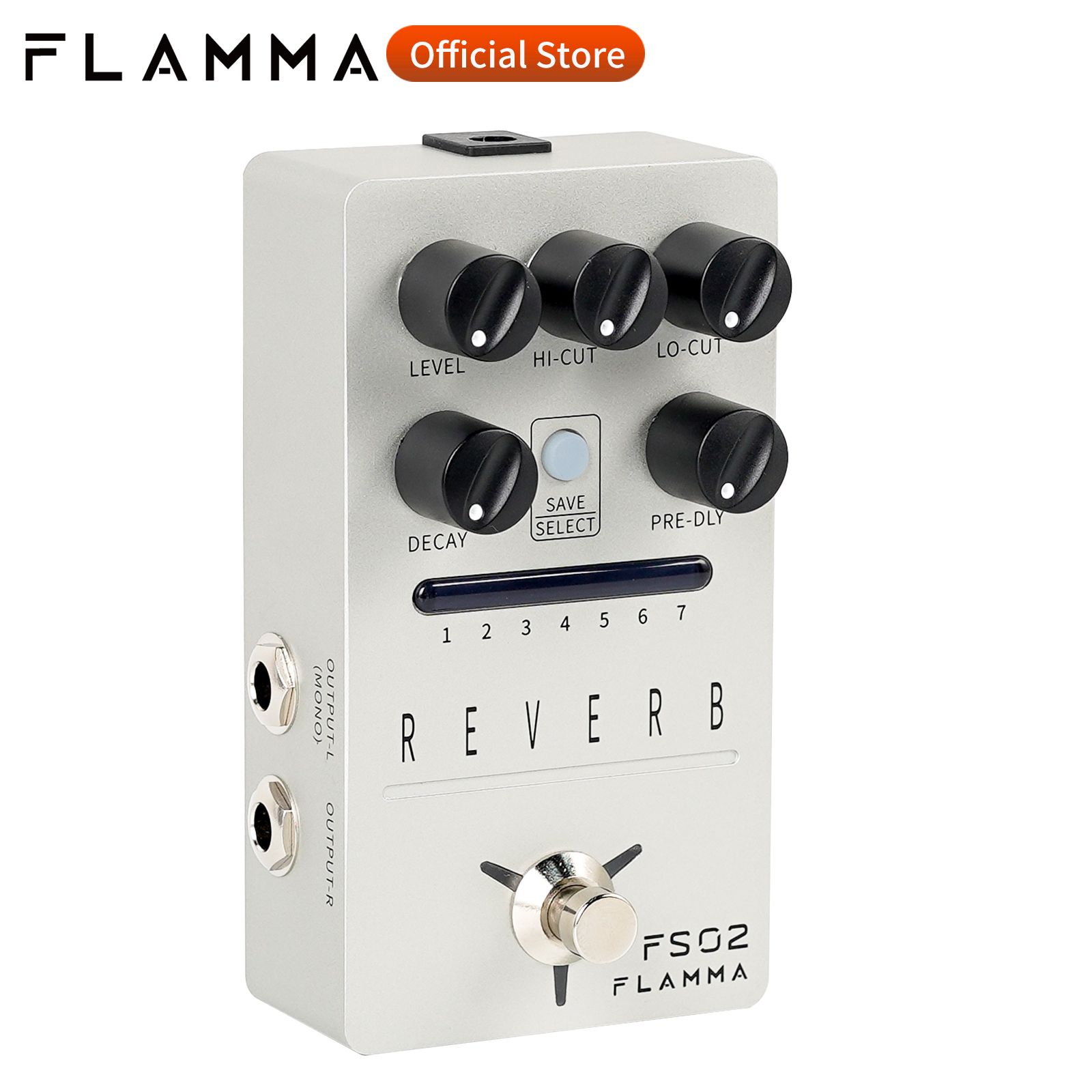 FLAMMA FS02 リバーブペダル リバーブステレオエレキギターエフェクト