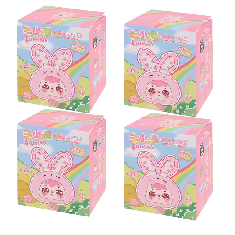 本物のサミュエルミニ動物シリーズぬいぐるみブラインドボックス漫画