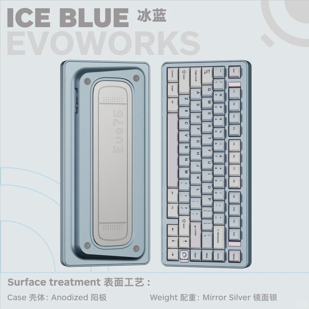 EvoWorks EVO75 メカニカルキーボードトライモードワイヤレス