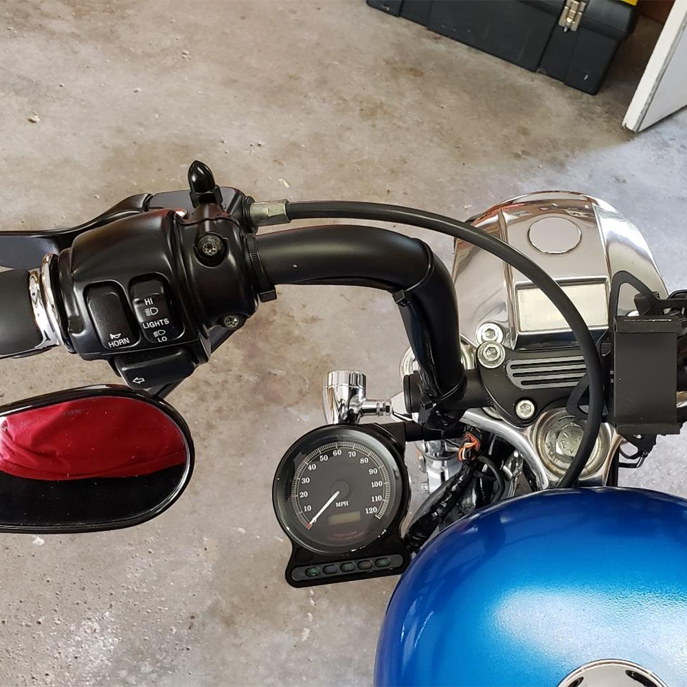 スポーツスター用サイドマウントメーターブラケット '04 '20 イージー