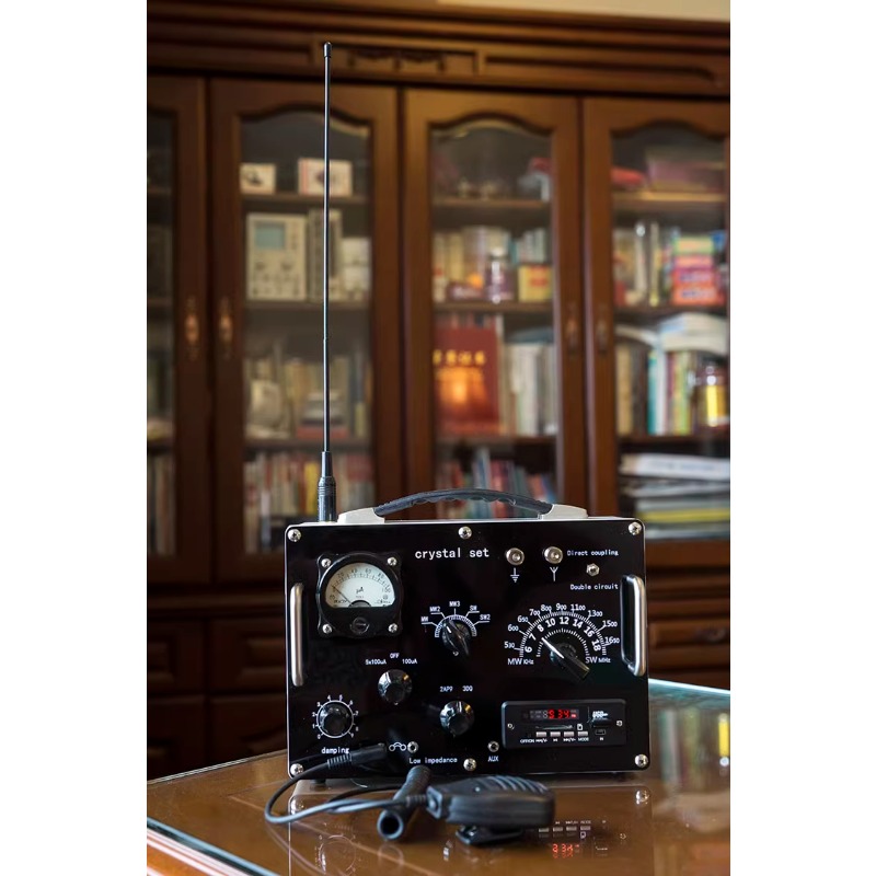 アンティーク・鉱石ラジオとレシーバー付(米国製) 【公式通販】