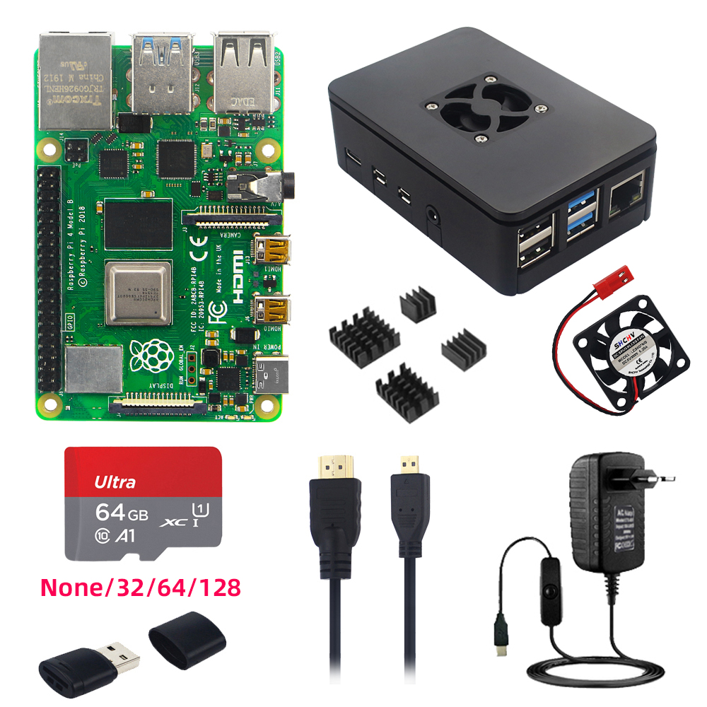 Raspberry Pi 4 Model B 8GB ケース・電源 SD付き Amazon.com