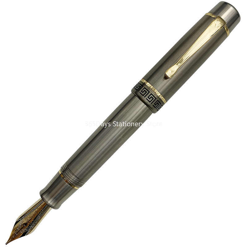 Junlai Wingsung Fountain Pen、K18ゴールドペン先、チタン合金