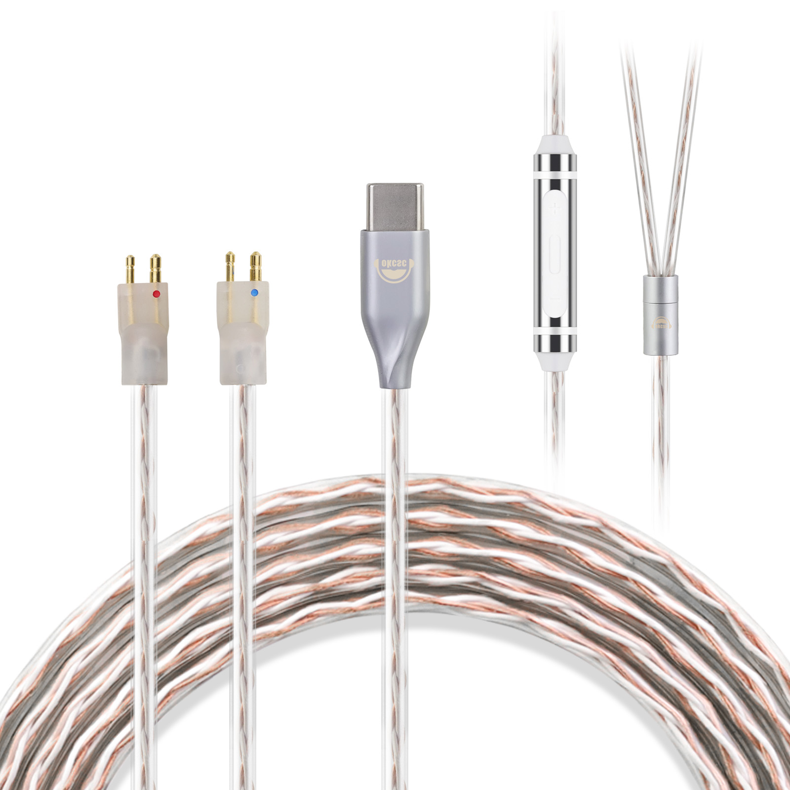 Oksc-バランス型イヤホンケーブル,fitear mh334 mh334sr mh335dw
