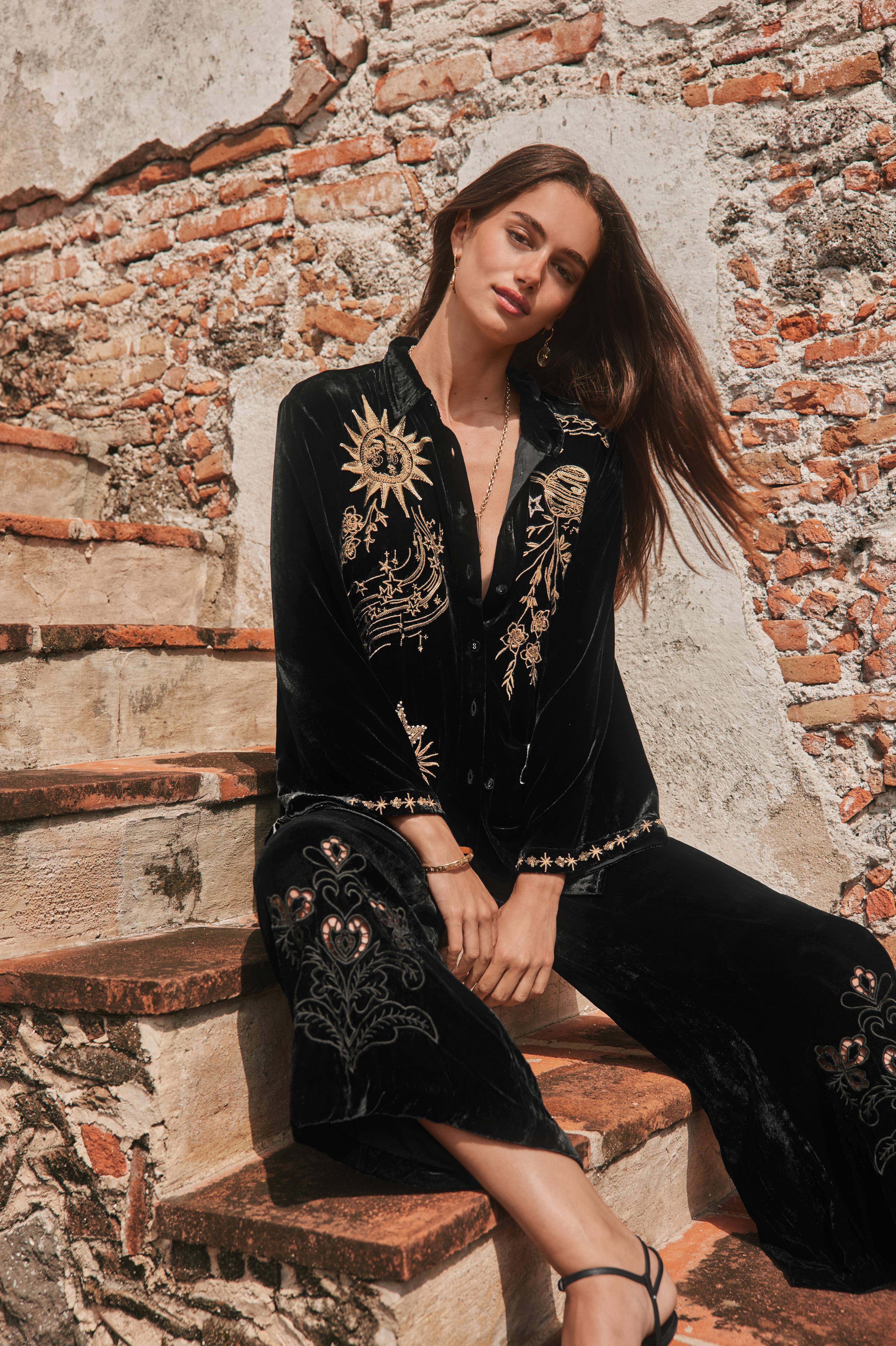 Buy LILITH WIDE LEG CROPPED PANT | Johnny Was