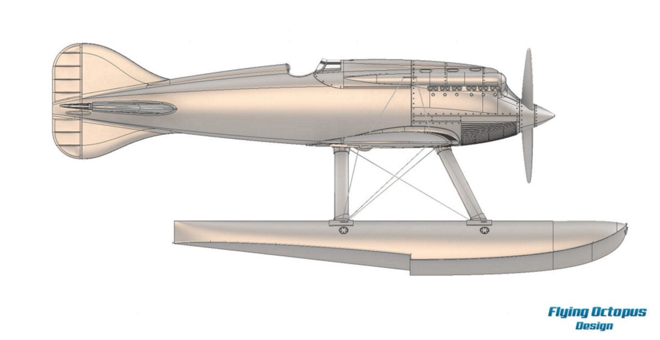 イタリア、水上飛行機 マッキM.39 マッキ M．39 水上機 シュナイダー