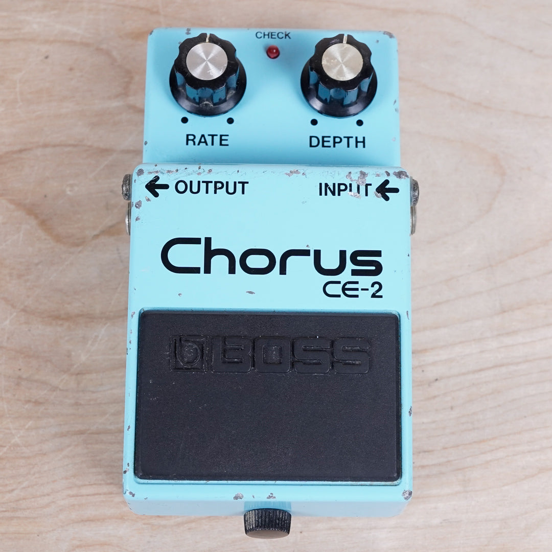 Boss CE-2 Chorus (Black Label) 1986 Blue Made in Japan MIJ ACA – A
