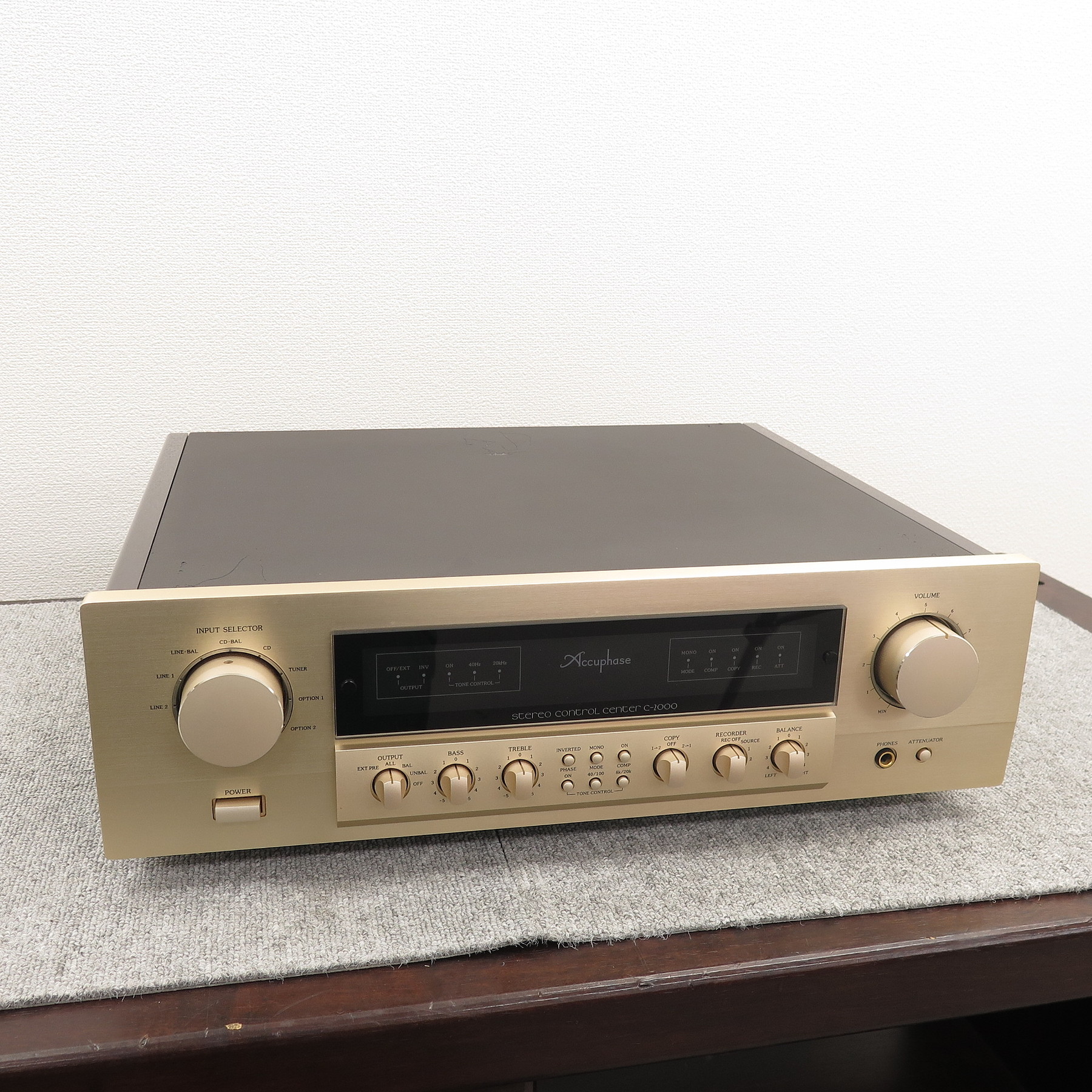 現状】アキュフェーズ Accuphase C-2000 プリアンプ AD-10付 @48753