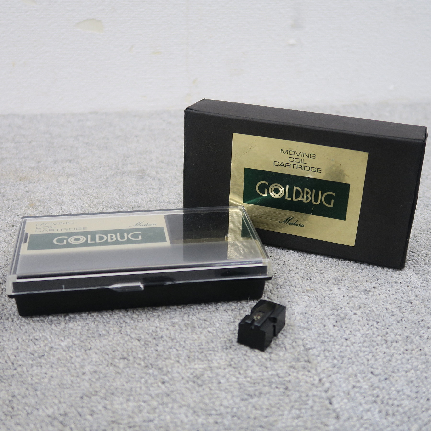 廃盤名機 GOLDBUG Medusa ヘッドシェル付 高音質MMカートリッジ