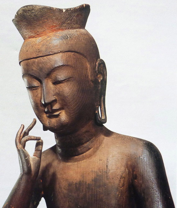 仏像 「弥勒菩薩半跏像」 木彫り 検索用 京都広隆寺骨董時代