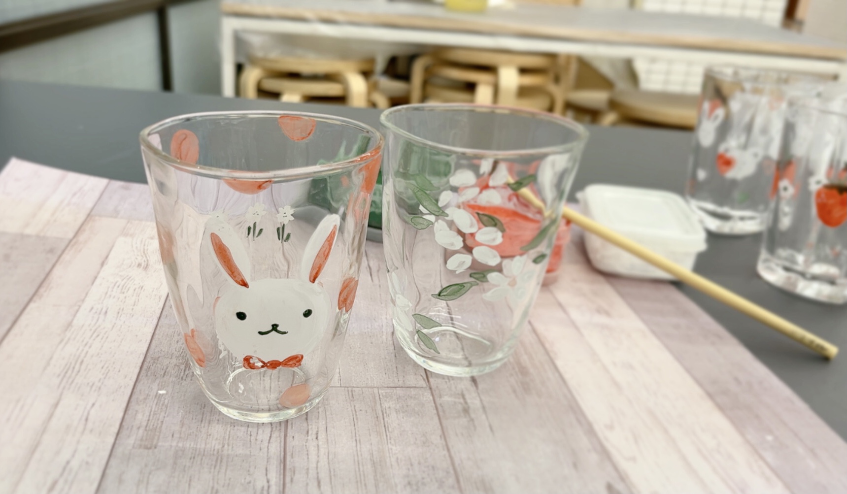 ガラスコップの絵付け体験 | あかね屋 | 京焼・清水焼 〜 伝統工芸体験