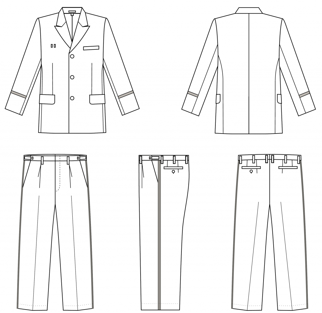 AKa5780レトロ隼村消防組服制服セット