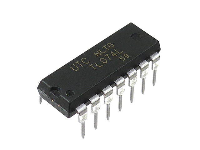 4回路入J-FET入力オペアンプ TL074L-D14: 半導体 秋月電子通商-電子