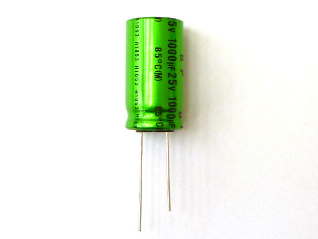 オーディオ用無極性電解コンデンサー1000μF25V85℃ ニチコンMUSE・ES