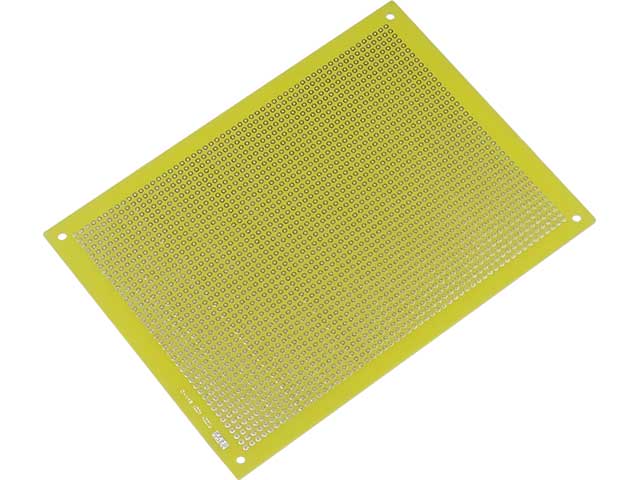 片面ガラス・ユニバーサル基板Aタイプ2.54mmピッチ(155×114mm): 基板