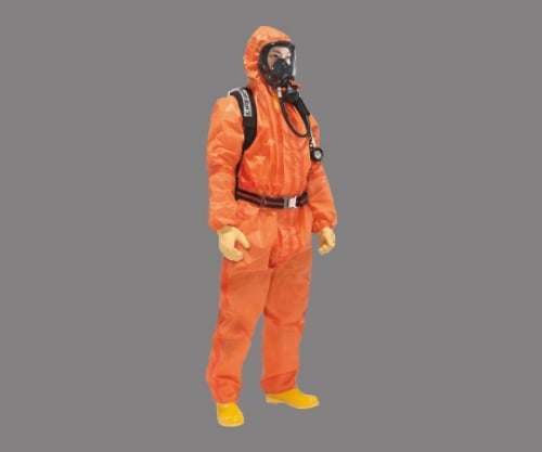 3-6042-02 使い捨て式全身化学防護服/マイクロケム5000/Mサイズ/1着