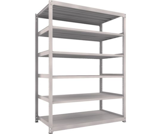 61-3031-64 M5型中量棚 1800X921XH2400 6段 単体 ネオグレー M5-8696
