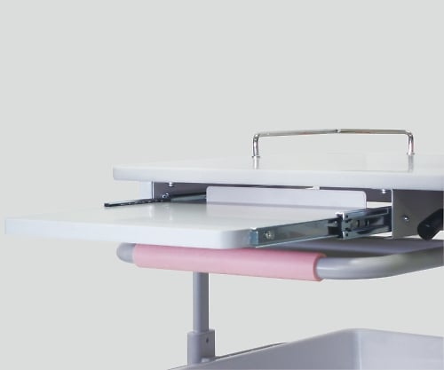 8-6243-01 電子カルテワゴンスリム(昇降タイプ サイドネット付き) 470