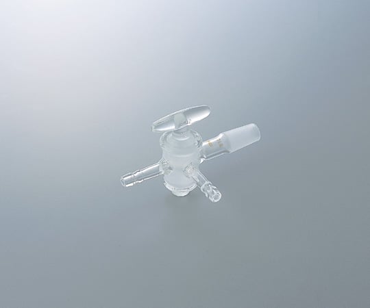 共通摺合三方コックI型 ガラスコック・19/38理化学実験用ガラス器具 アズ