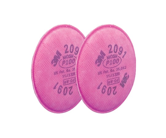 1-7251-02 防毒マスク 交換用ろ過材 2091 1組（2個入） 2091 OHSP