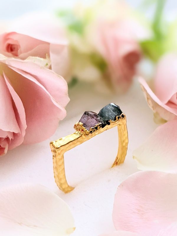 イーダーオーバーシュタイン ピンクトルマリン リング ハンドメイド